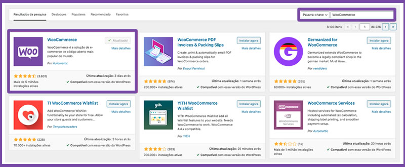 Como instalar o WooCommerce